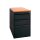 Büro Standcontainer Hängeregistraturschrank für DIN A4 Hängemappen 75x46x79cm Schwarz/Buche-Dekor 509401