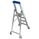 STABILO® fahrbare Stufenstehleiter, Alu