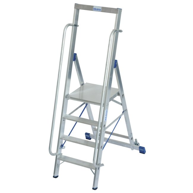 STABILO® fahrbare Stufenstehleiter mit großer...