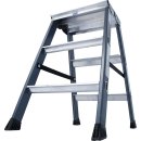 Stufendoppelleiter Sepro® D, eloxiert