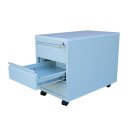 Büro Rollcontainer Bürocontainer mit 3 Schubladen & separater Stifteeinsatz 61x46x59cm grau X-510305