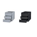Stahl-Unterbaucontainer mit 3 Schubladen 53,5x46x79cm für Stahl-Schreibtisch-Gestell, 310120/310160/310121/310122/310161/310162