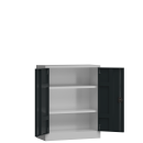 Aktenschrank Metall 100x80 anthrazit abschließbar