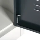 L&uuml;llmann&reg; Metallspind mit 4 F&auml;chern - grau/anthrazit