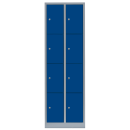 B-WARE - Fächerschrank mit 8 Fächern - grau/blau