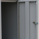 B-WARE - F&auml;cherschrank mit 8 F&auml;chern - grau/blau