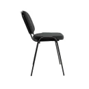 Polsterstuhl, 470/820 x 545 x 425 mm, tiefschwarz/schwarz