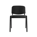 Polsterstuhl, 470/820 x 545 x 425 mm, tiefschwarz/schwarz