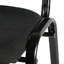 Polsterstuhl, 470/820 x 545 x 425 mm, tiefschwarz/schwarz