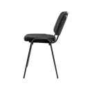 Polsterstuhl, 470/820 x 545 x 425 mm, tiefschwarz/schwarz