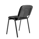 Polsterstuhl, 470/820 x 545 x 425 mm, tiefschwarz/schwarz
