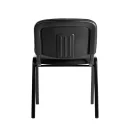 Polsterstuhl, 470/820 x 545 x 425 mm, tiefschwarz/schwarz