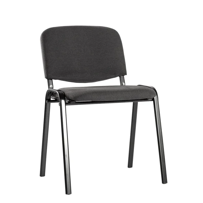 Polsterstuhl, 470/820 x 545 x 425 mm, tiefschwarz/grau