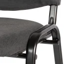 Polsterstuhl, 470/820 x 545 x 425 mm, tiefschwarz/grau