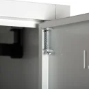 L&uuml;llmann&reg; Metallspind mit 8 F&auml;chern - grau
