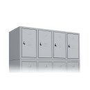 Metall Aufsatzschrank mit 4 Fächern inkl. Drehriegelverschluss - H 500 x B 1170 x T 500 mm - abschließbar