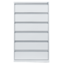 Gebraucht: Karteischrank weiß aus Metall: 6...