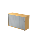 Rollladenschrank aus Holz - 2 Ordnerhöhen -...