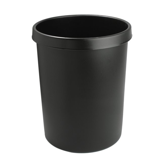 Runder Papierkorb mit umlaufendem Griffrand, 30 Liter...