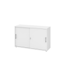 Schiebetürenschrank aus Holz - 2 Ordnerhöhen -...