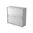 Schiebetürenschrank aus Holz - 3 Ordnerhöhen -...