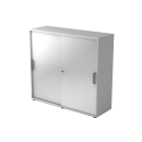 Schiebetürenschrank aus Holz - 3 Ordnerhöhen -...