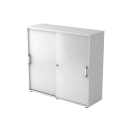 Schiebetürenschrank aus Holz - 3 Ordnerhöhen -...