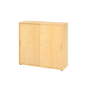 Schiebetürenschrank aus Holz - 3 Ordnerhöhen -...
