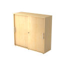 Schiebetürenschrank aus Holz - 3 Ordnerhöhen -...