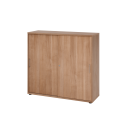 Schiebetürenschrank aus Holz - 3 Ordnerhöhen -...