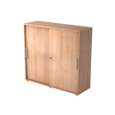 Schiebetürenschrank aus Holz - 3 Ordnerhöhen -...