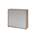 Schiebetürenschrank aus Holz - 3 Ordnerhöhen -...