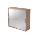 Schiebetürenschrank aus Holz - 3 Ordnerhöhen -...