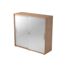 Schiebetürenschrank aus Holz - 3 Ordnerhöhen -...