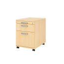 Rollcontainer aus Holz - 3 Schubladen - ahorn -...