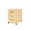 Rollcontainer aus Holz - 4 Schubladen - ahorn -...