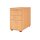 Standcontainer aus Holz - 4 Schubladen - 720-760 x 428 x 800 mm - buche - Relinggriff Kunststoff