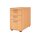 Standcontainer aus Holz - 4 Schubladen - 720-760 x 428 x 800 mm - buche - Streifengriff Kunststoff