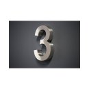 Hausnummer Premium Edelstahl in 3D Design Arial...
