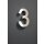Hausnummer Premium Edelstahl in 3D Design Arial H20cmxT3cm V2A TOP(Arial 20cmx3cm Nr.3)