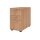 Standcontainer aus Holz - 4 Schubladen - 720-760 x 428 x 800 mm - nussbaum - Chromgriff Metall