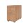 Standcontainer aus Holz - 4 Schubladen - 720-760 x 428 x 800 mm - nussbaum - Relinggriff Kunststoff