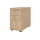 Standcontainer aus Holz - 4 Schubladen - 720-760 x 428 x 800 mm - eiche - Bogengriff Metall