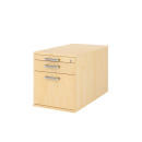 Rollcontainer aus Holz - 3 Schubladen - unsichtbare...