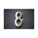 Hausnummer Premium Edelstahl in 3D Design Arial...