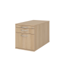 Rollcontainer aus Holz - 3 Schubladen - unsichtbare...