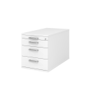 Rollcontainer aus Holz - 4 Schubladen - unsichtbare...