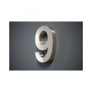 Hausnummer Premium Edelstahl in 3D Design Arial...