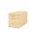 Rollcontainer aus Holz - 4 Schubladen - unsichtbare Rollen - ahorn - Bogengriff Metall