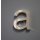 Hausnummer aus gebürstetem Edelstahl (Buchstabe.a)